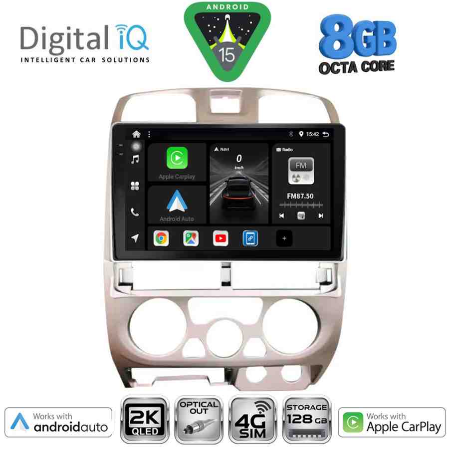 DIGITAL IQ BXK 20253SL_CPAA (9inc) MULTIMEDIA TABLET for ISUZU D-MAX mod. 2002-2008 (SILVER)