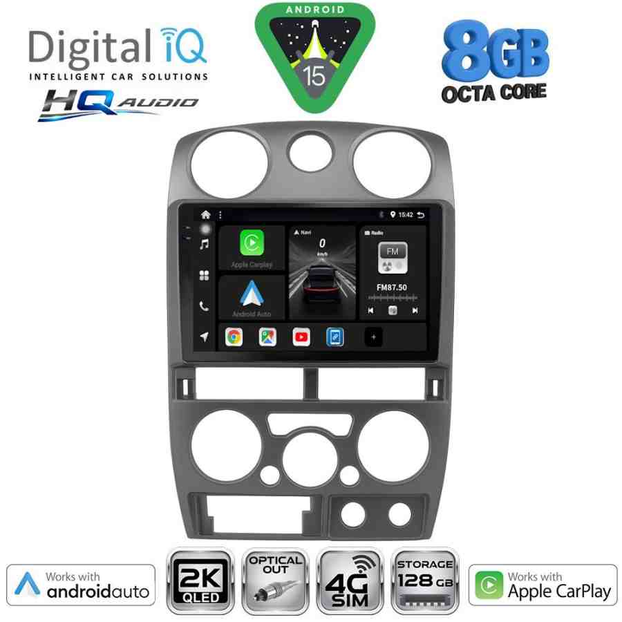 DIGITAL IQ BXK 20254GR_CPAA (9inc) MULTIMEDIA TABLET for ISUZU D-MAX mod. 2008-2012 (GREY)