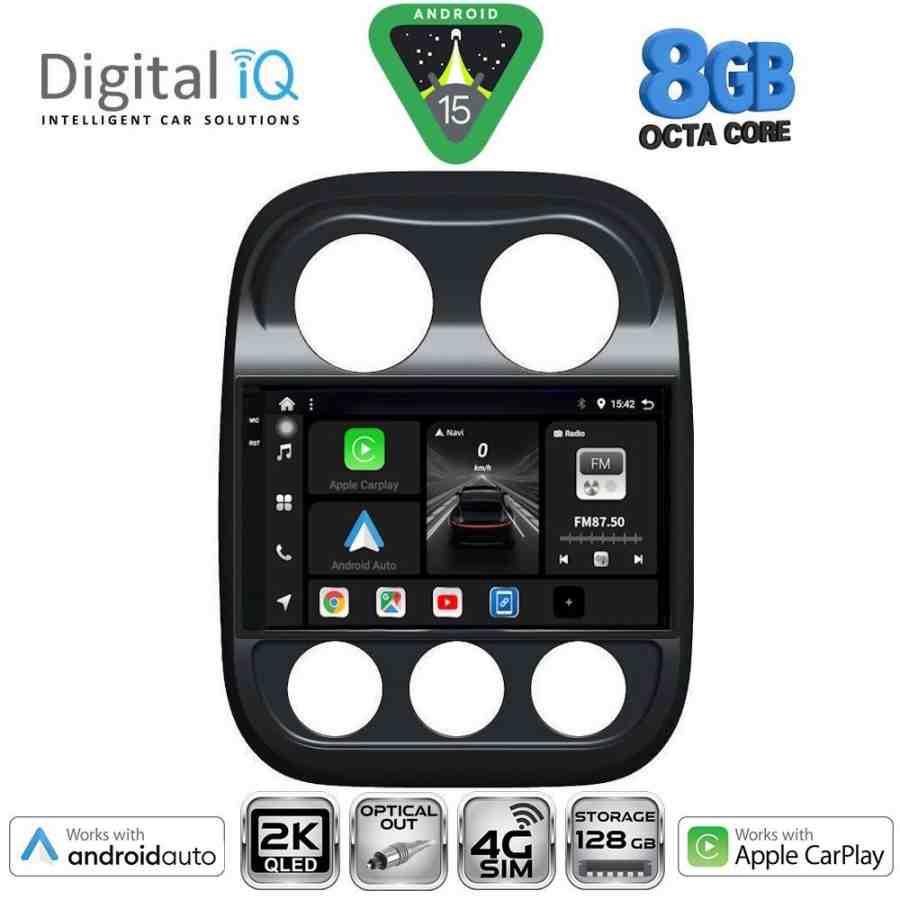 DIGITAL IQ BXK 20277_CPAA (10inc) MULTIMEDIA TABLET for JEEP COMPASS - PATRIOT mod. 2007-2016