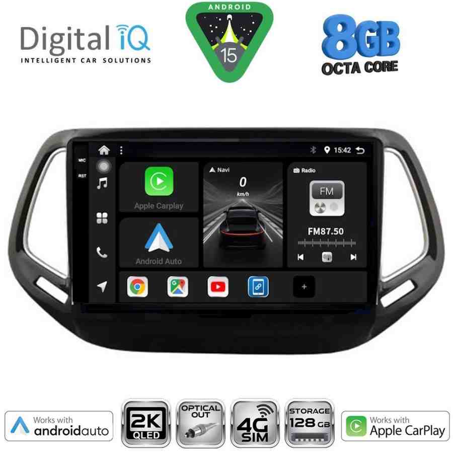 DIGITAL IQ BXK 20278_CPAA (10inc) MULTIMEDIA TABLET for JEEP COMPASS mod. 2016-2021