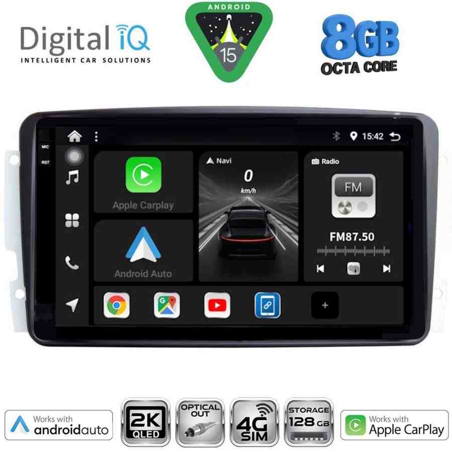 DIGITAL IQ BXK 20401_CPAA (9inc) MULTIMEDIA TABLET for MERCEDES CLK (W209) mod. 2000-2004