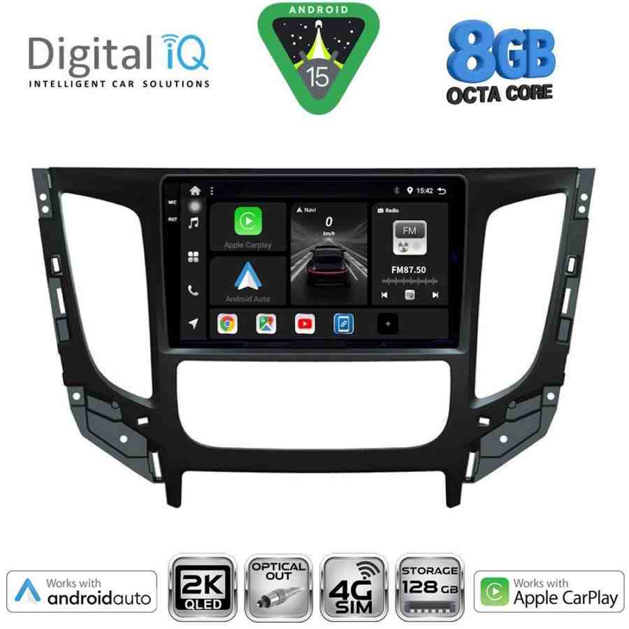 DIGITAL IQ BXK 20437_CPAA CLIMA (9inc) MULTIMEDIA TABLET for MITSUBISHI L200 mod. 2015-2019 with CLIMA