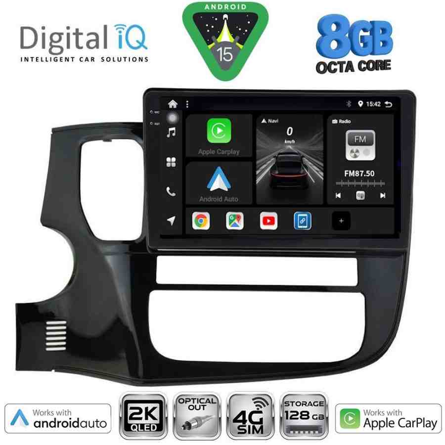 DIGITAL IQ BXK 20443_CPAA (10inc) MULTIMEDIA TABLET for MITSUBISHI OUTLANDER mod. 2013-2020