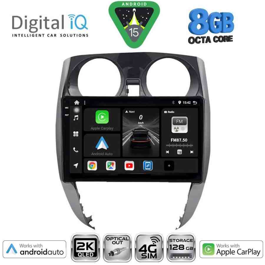 DIGITAL IQ BXK 20464_CPAA (10inc) MULTIMEDIA TABLET for NISSAN NOTE mod. 2012-2020
