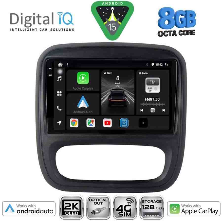DIGITAL IQ BXK 20499_CPAA (9inc) MULTIMEDIA TABLET for OPEL VIVARO – RENAULT TRAFIC – FIAT TALENDO – NISSAN NV 300 mod. 2014-2019
