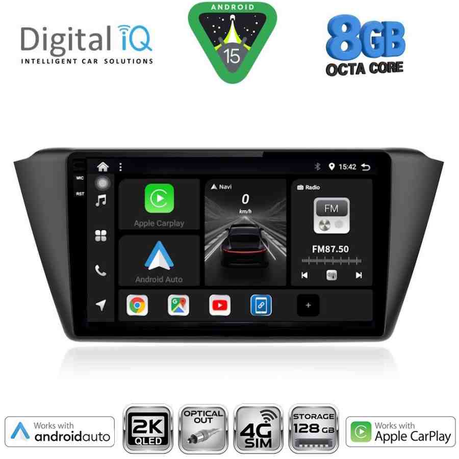 DIGITAL IQ BXK 20582_CPAA (9inc) MULTIMEDIA TABLET for SKODA FABIA mod. 2015-2022