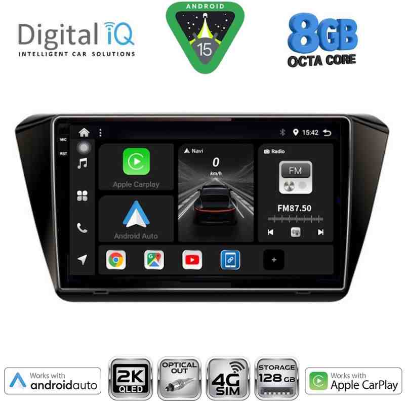 DIGITAL IQ BXK 20605_CPAA (10inc) MULTIMEDIA TABLET for SKODA SUPERB mod. 2015-2023