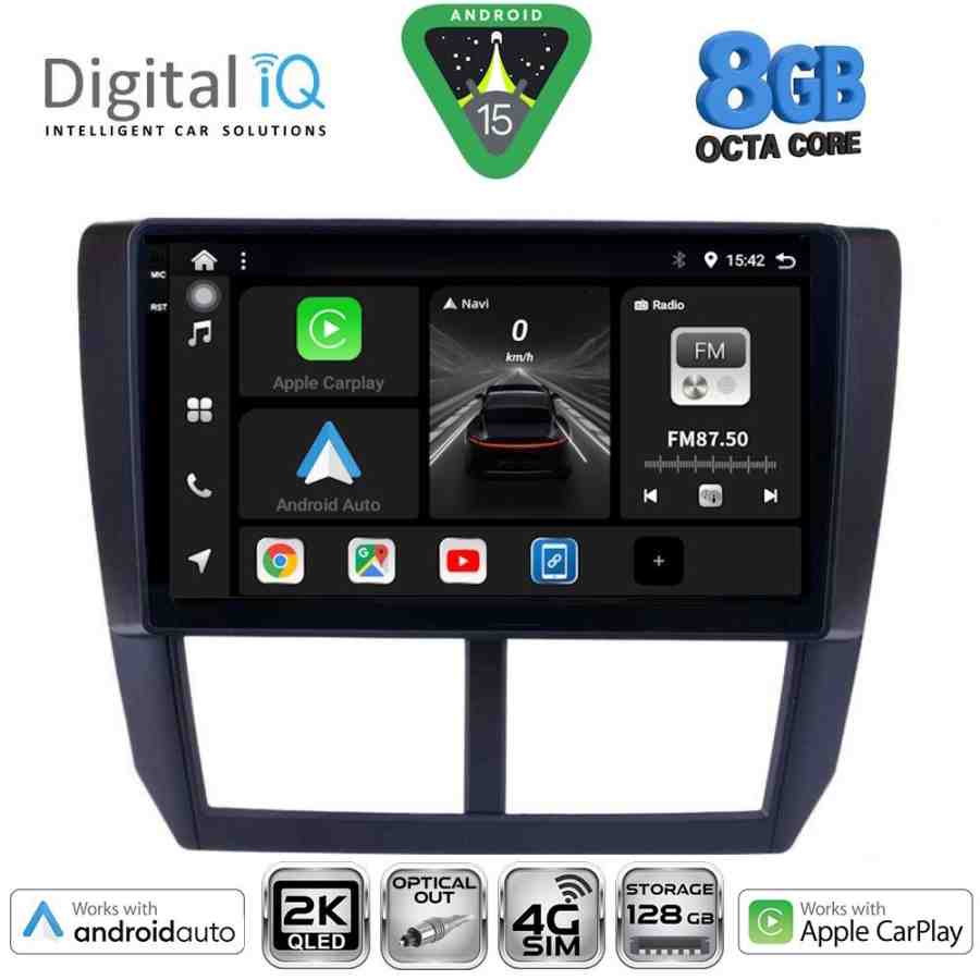 DIGITAL IQ BXK 20662_CPAA (9inc) MULTIMEDIA TABLET for SUBARU FORESTER - IMPREZA - XV mod. 2008-2013