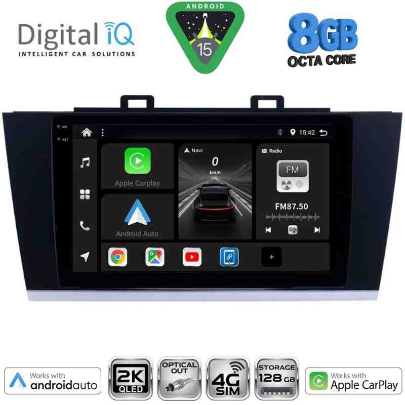 DIGITAL IQ BXK 20668_CPAA (9inc) MULTIMEDIA TABLET for SUBARU LEGACY - OUTBACK mod. 2014-2019