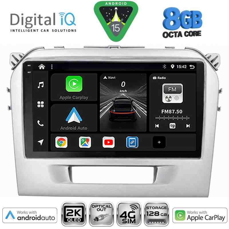 DIGITAL IQ BXK 20697SL_CPAA (9inc) MULTIMEDIA TABLET for SUZUKI VITARA mod. 2016-2025 (SILVER)