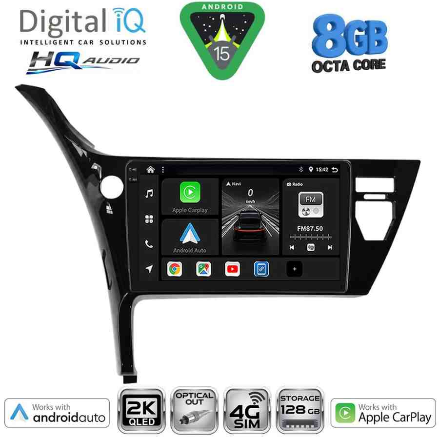 DIGITAL IQ BXK 20703B_CPAA (10inc) MULTIMEDIA TABLET for TOYOTA AURIS mod. 2015-2021