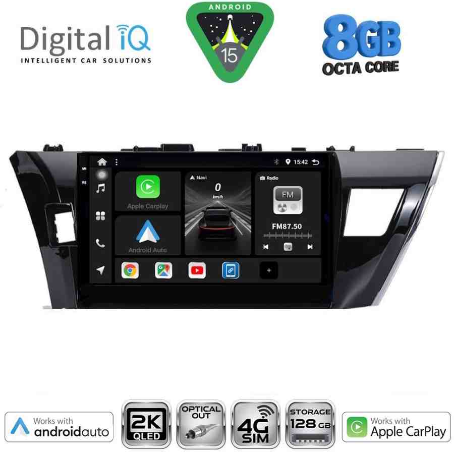 DIGITAL IQ BXK 20714SM_CPAA (10inc) MULTIMEDIA TABLET for TOYOTA COROLLA mod. 2013-2016