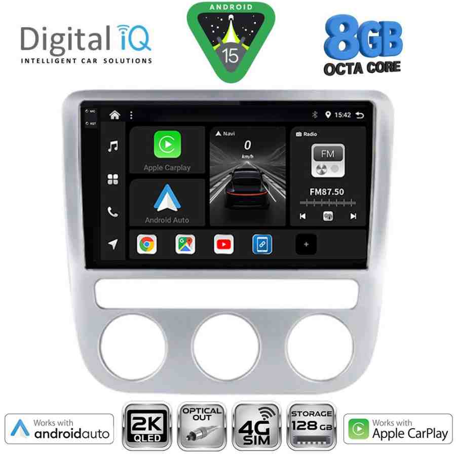 DIGITAL IQ BXK 20752_CPAA CLIMA (9inc) MULTIMEDIA TABLET for VW EOS mod. 2006-2016 - SCIROCCO mod. 2008-2010