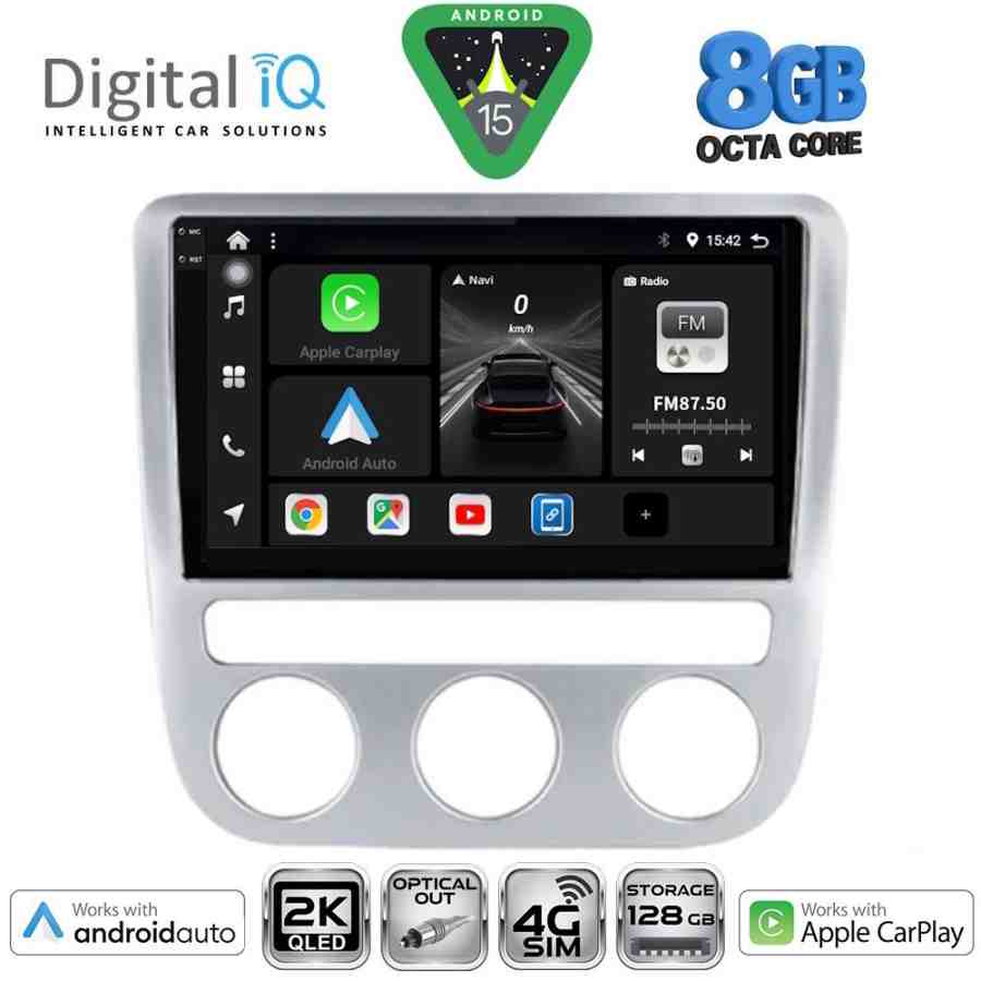 DIGITAL IQ BXK 20752_CPAA CLIMA (9inc) MULTIMEDIA TABLET for VW EOS mod. 2006-2016 - SCIROCCO mod. 2008-2010