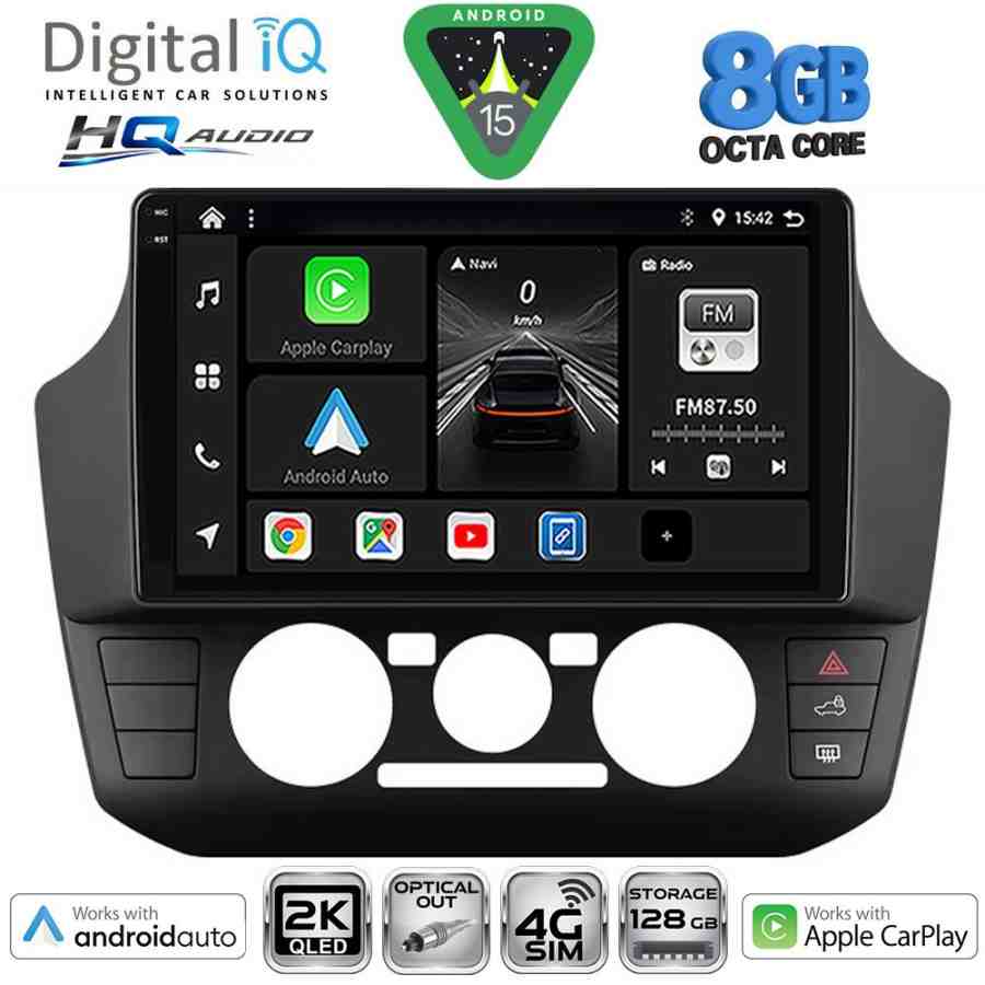 DIGITAL IQ BXK 20774_CPAA  (9inc) MULTIMEDIA TABLET for SEAT MII - SKODA CITIGO - VW UP mod. 2017-2023