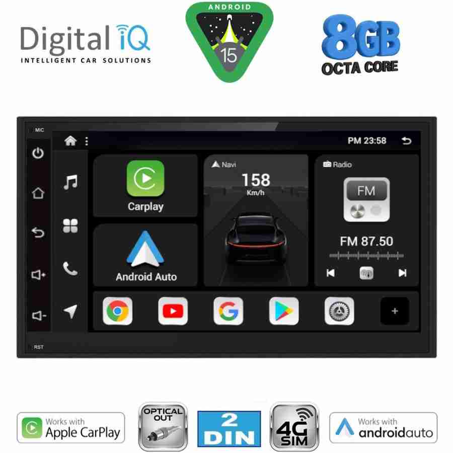 DIGITAL IQ BXK 869_CPAA (6.8" DIN) 4G SIM MULTIMEDIA 2 DIN