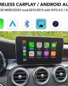 LENOVO LTP BZ2684F CPAA (WIRELESS CARPLAY / ANDROID AUTO BOX for MERCEDES mod. 2012-2015 with NTG 4.5/4.7 - 2 CAMERAS)