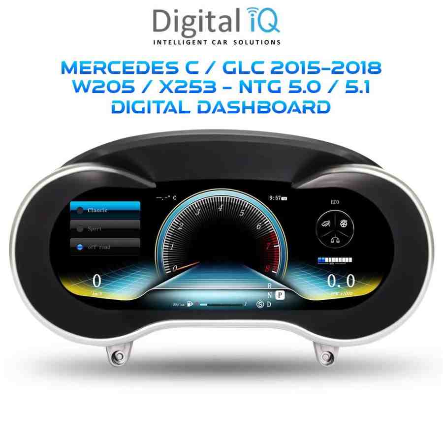 DIGITAL IQ DDD 986_DC (12.3in) DIGITAL CLUSTER for MERCEDES C (W205) - GLC (X253) mod. 2014-2021