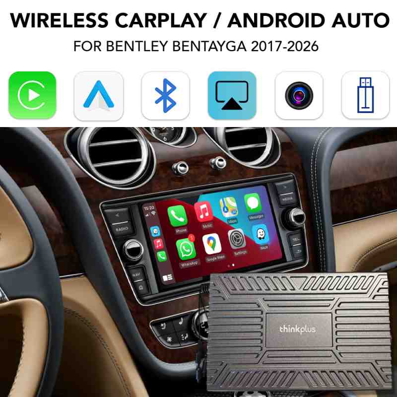 LENOVO LTP BL 9014F CPAΑ (WIRELESS CARPLAY / ANDROID AUTO BOX with 2 CAMERA IN for BENTLEY BENTAYGA mod. 2017-2026)