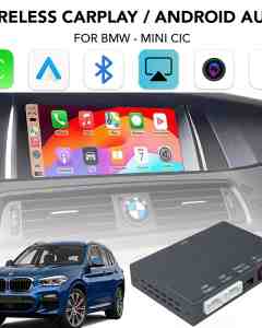 LENOVO LTP BM2906F CPAA (WIRELESS CARPLAY / ANDROID AUTO BOX for BMW - MINI (CIC system) with 2 cameras FRONT - REAR)