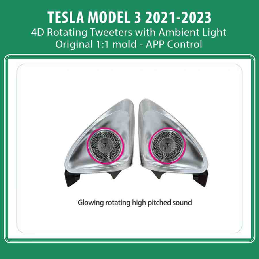 DIGITAL IQ AMBIENT TS 3920 TESLA MODEL 3 mod. 2021-2023 (Ambient Light 4D Rotating Tweeters)