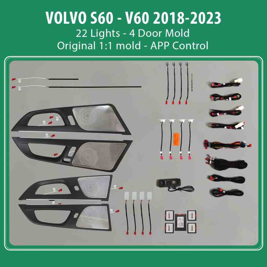 DIQ AMBIENT VOLVO S60 III mod. 2018-2023 (Digital iQ Ambient Light for VOLVO S60 mod. 2018> with 22 Lights)