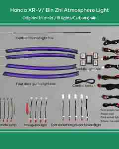 DIQ AMBIENT HONDA HRV II mod. 2015-2021 (Digital iQ Ambient Light Honda HRV mod. 2015-2021 with 18 Lights