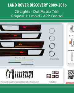 DiQ AMBIENT LAND ROVER DISCOVERY LR11M26 (Digital iQ Ambient Light for LAND ROVER DISCOVERY mod. 2009-2016 with 26 Lights, Dot Matrix)