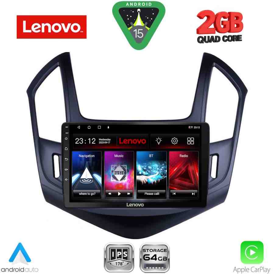 LENOVO LVD 2077_CPA (9inc) MULTIMEDIA TABLET for CHEVROLET CRUZE mod. 2013-2015