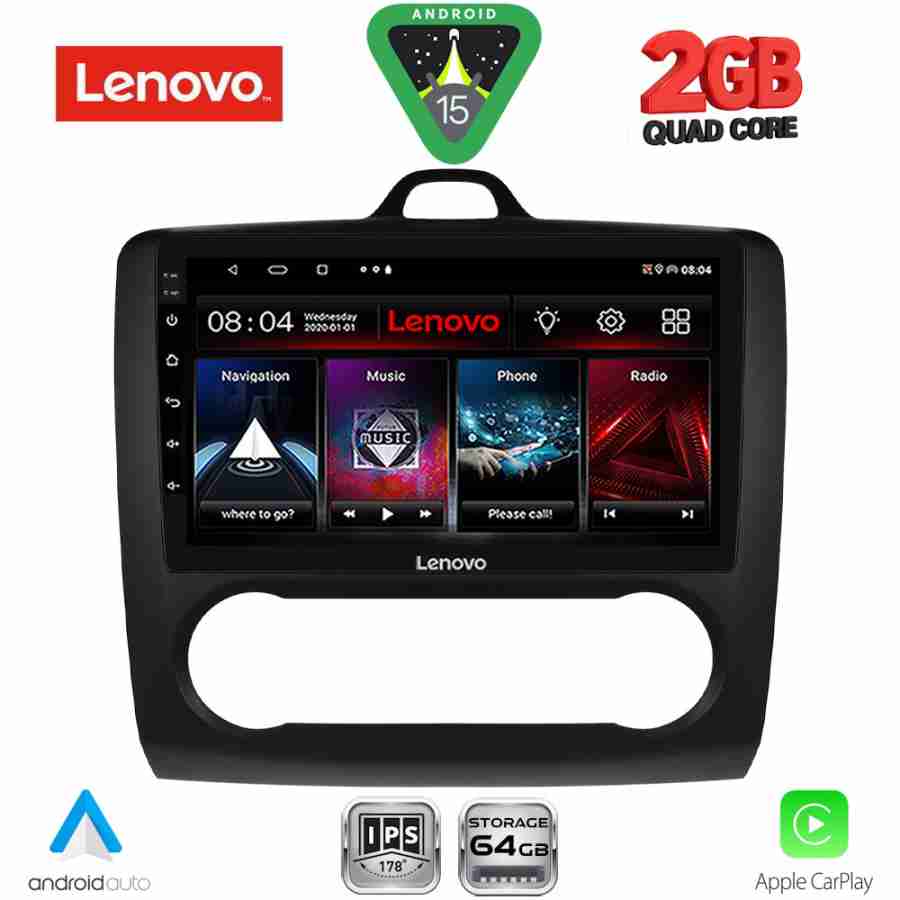 LENOVO LVD 2156BL_CPA CLIMA (9inc) MULTIMEDIA TABLET for FORD FOCUS mod. 2005-2012 (BLACK)