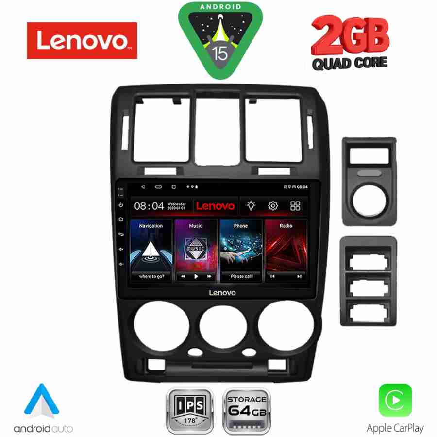 LENOVO LVD 2222BL_CPA (9inc) MULTIMEDIA TABLET for HYUNDAI GETZ mod. 2002-2011 (BLACK)