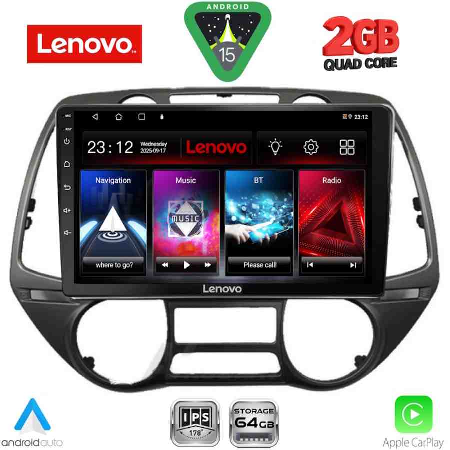LENOVO LVD 2226_CPA  (9inc) MULTIMEDIA TABLET for HYUNDAI i20 mod. 2008-2013