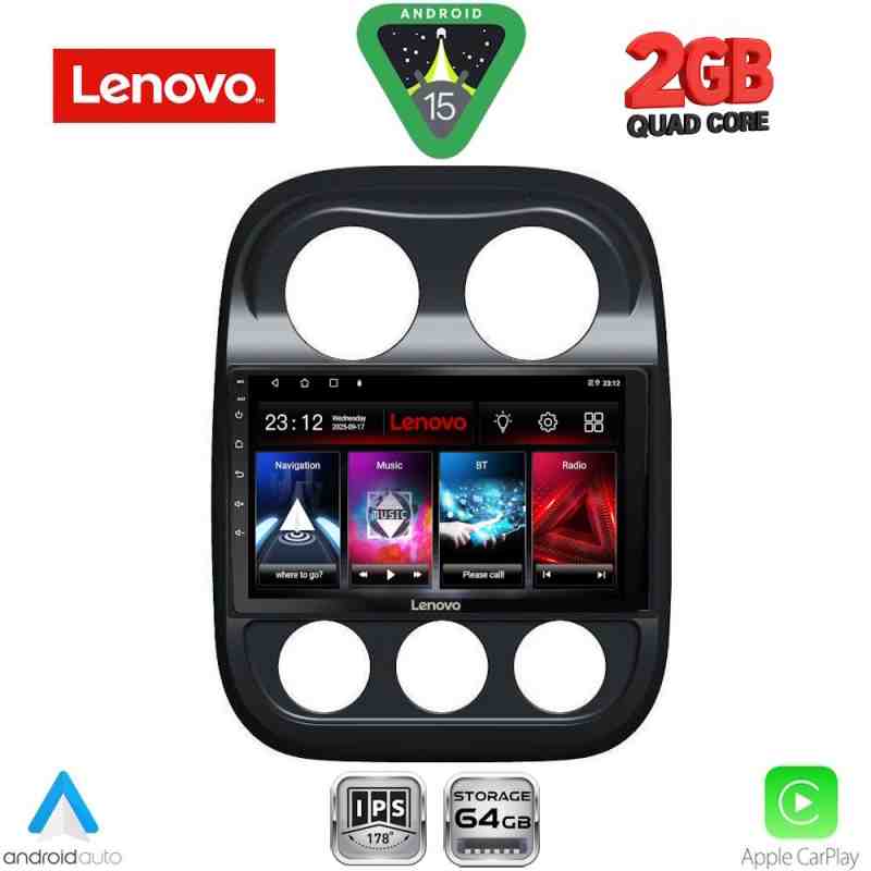 LENOVO LVD 2277_CPA (10inc) MULTIMEDIA TABLET for JEEP COMPASS - PATRIOT mod. 2007-2016