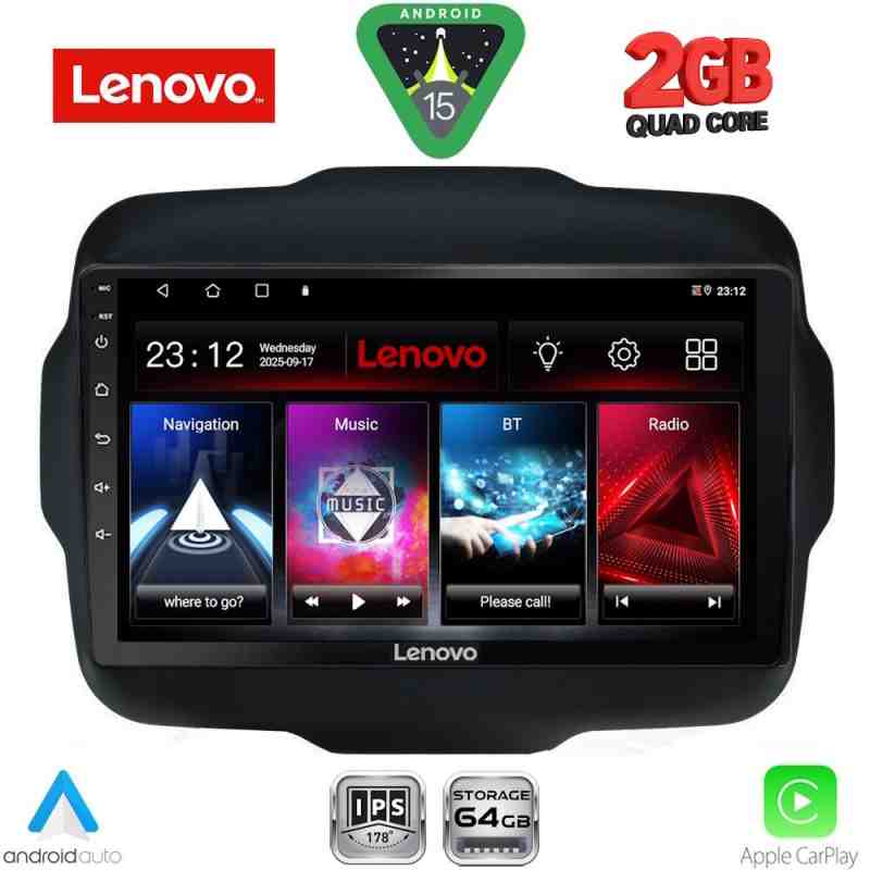 LENOVO LVD 2290_CPA (9inc) MULTIMEDIA TABLET for JEEP RENEGADE  mod. 2014-2024