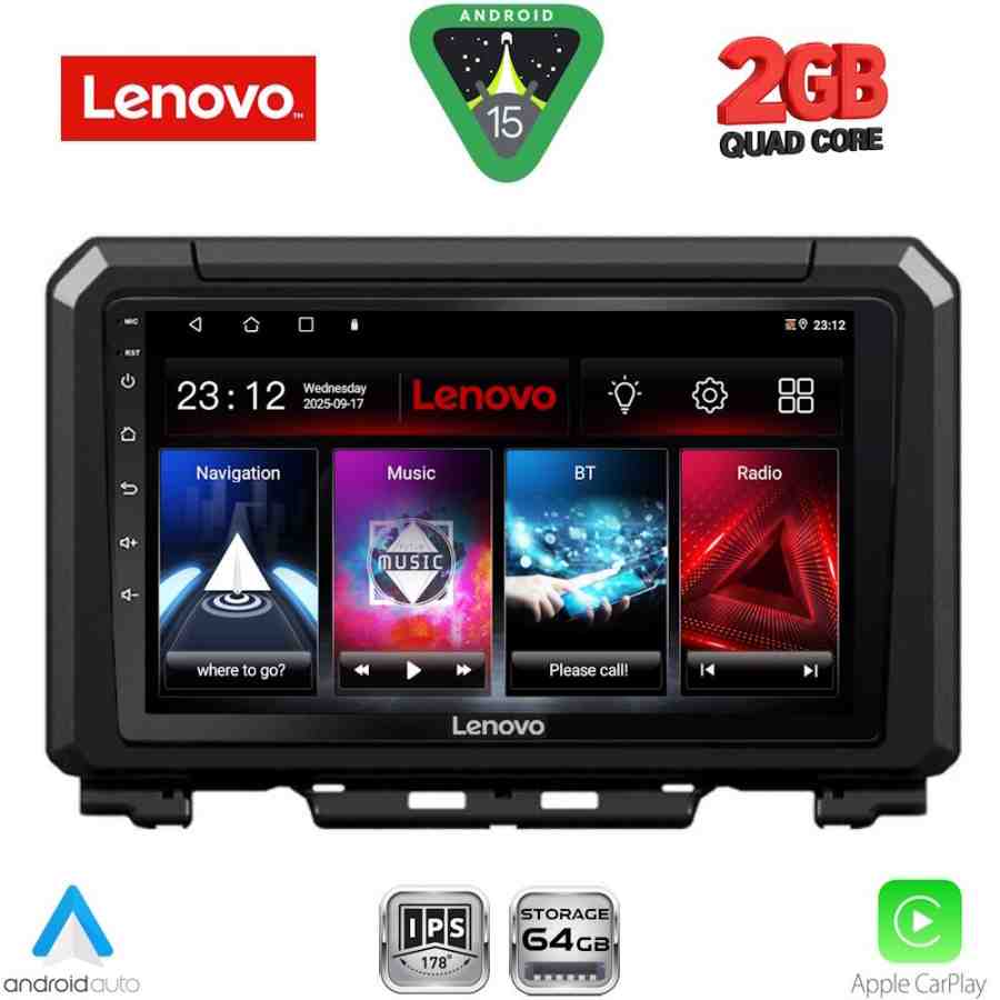 LENOVO LVD 2679_CPA (9inc) MULTIMEDIA TABLET for SUZUKI JIMNY mod. 2017-2026