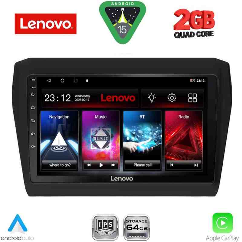 LENOVO LVD 2686_CPA (9inc) MULTIMEDIA TABLET for SUZUKI SWIFT mod. 2017-2025