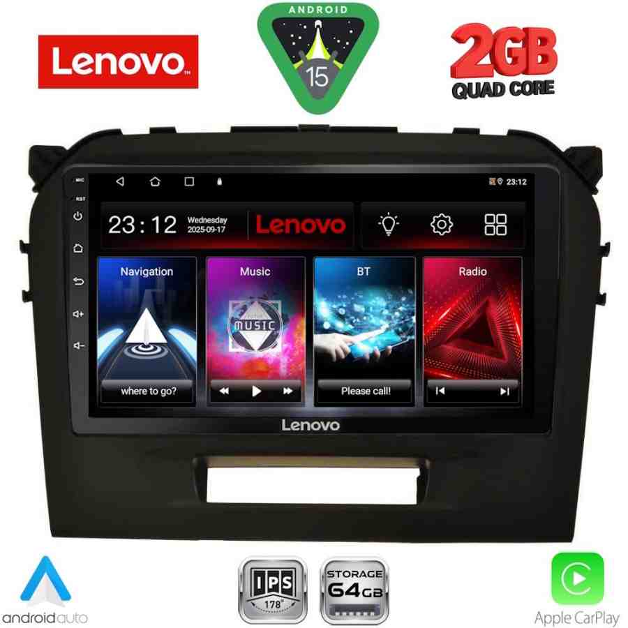 LENOVO LVD 2697_CPA (9inc) MULTIMEDIA TABLET for SUZUKI VITARA mod. 2016-2025