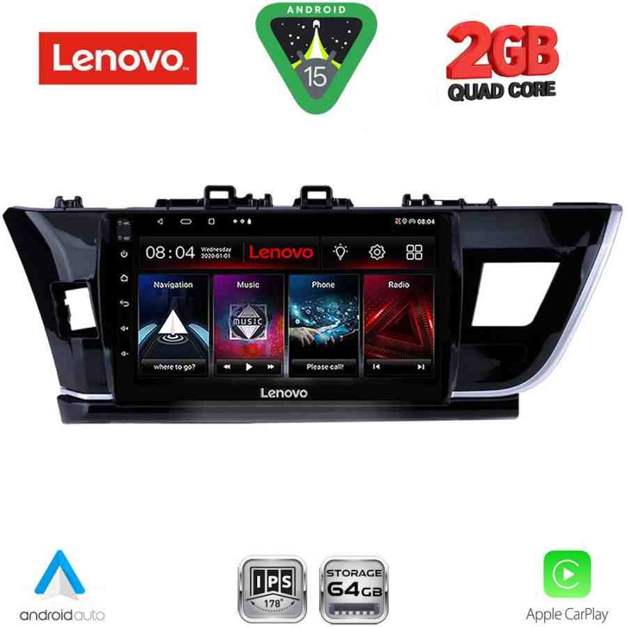 LENOVO LVD 2714BIG_CPA (10inc) MULTIMEDIA TABLET for TOYOTA COROLLA mod. 2013-2016