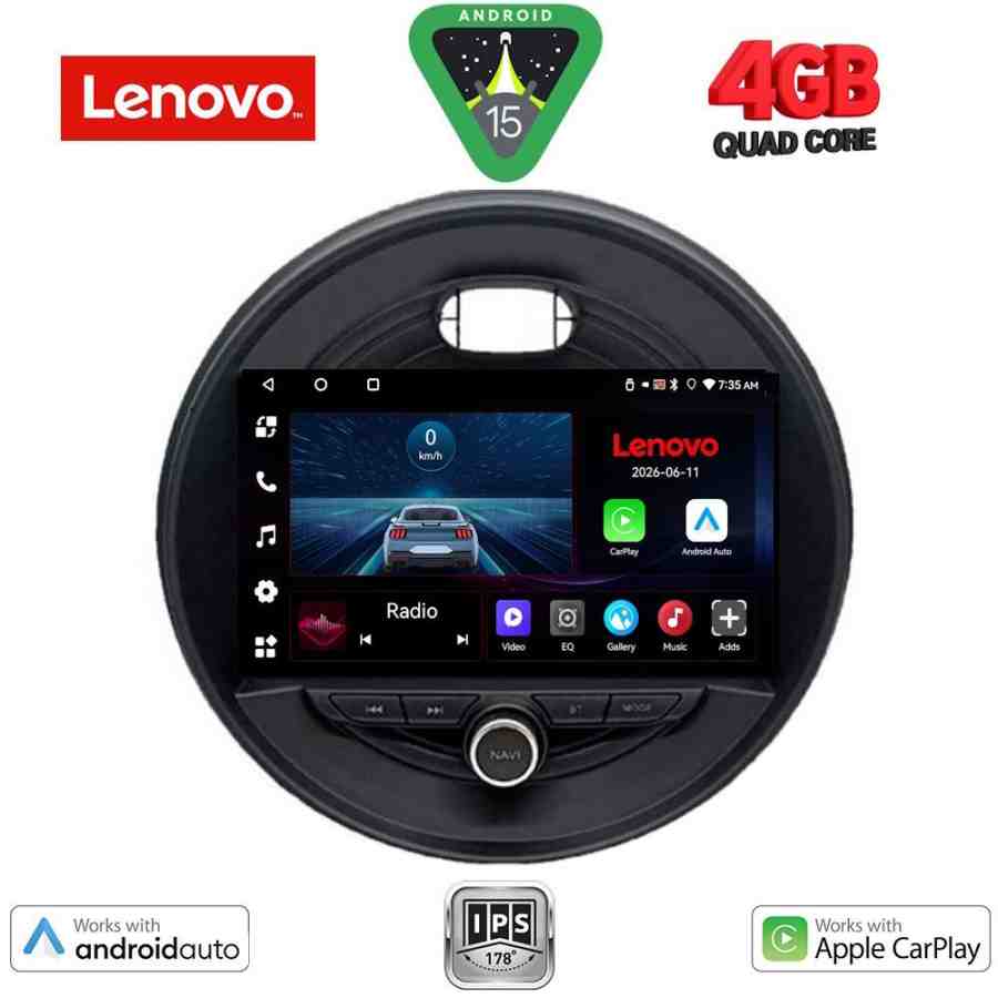 LENOVO LVE 8066_CPAA (9inc) MULTIMEDIA TABLET for MINI COOPER (F55-56-F57) mod. 2015-2024 - CLUBMAN (F54) mod. 2015-2024 - ROADSTER (F59) mod. 2014-2024 - COUNTRYMAN (F60) mod. 2016-2024