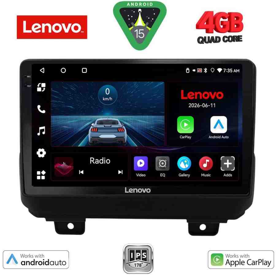 LENOVO LVE 8298_CPAA (9inc) MULTIMEDIA TABLET for JEEP WRANGLER mod. 2018-2026