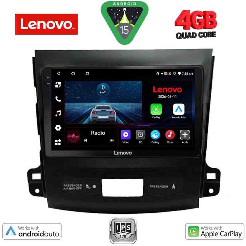 LENOVO LVE 8442_CPAA (9inc) MULTIMEDIA TABLET for CITROEN C-CROSSER | MITSUBISHI OUTLANDER | PEUGEOT 4007  mod. 2006-2012
