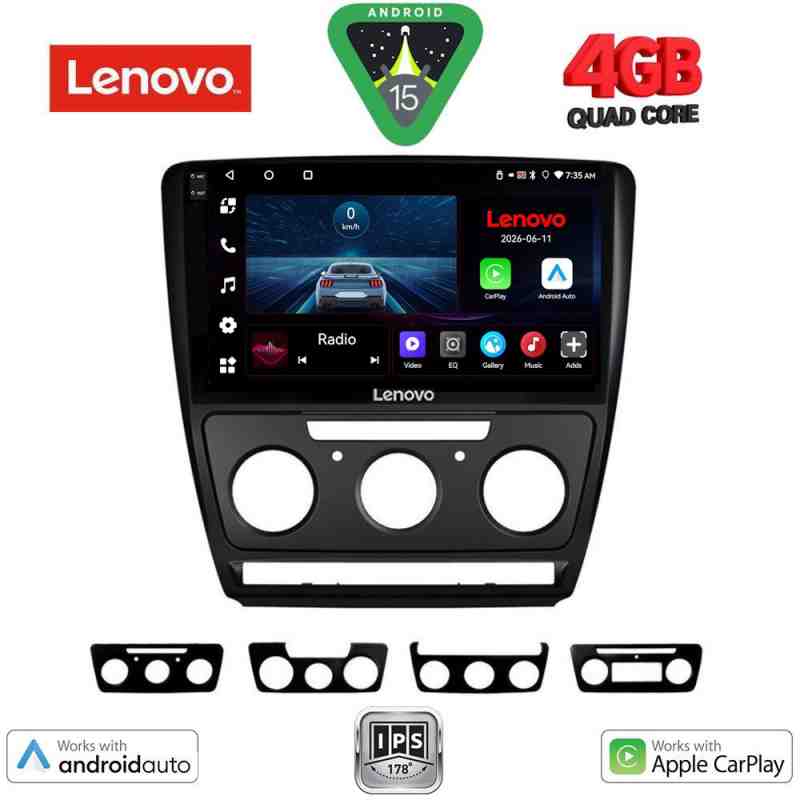LENOVO LVE 8595BL_CPAA (10inc) MULTIMEDIA TABLET for SKODA OCTAVIA 5 mod. 2005-2012 (BLACK)