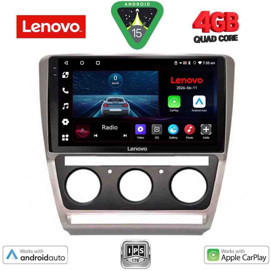 LENOVO LVE 8595SL_CPAA (10inc) MULTIMEDIA TABLET for SKODA OCTAVIA 5 mod. 2005-2012 (SILVER)