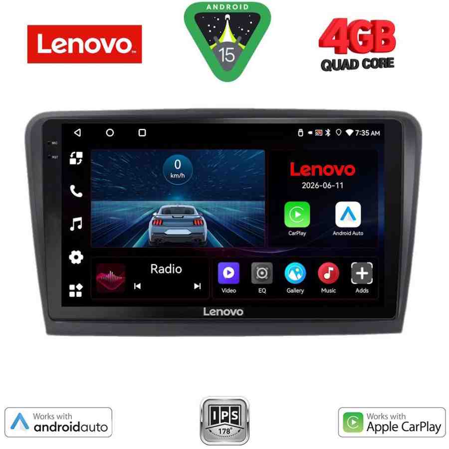 LENOVO LVE 8601_CPAA (9inc) MULTIMEDIA TABLET for  SKODA RAPID  mod. 2012-2023