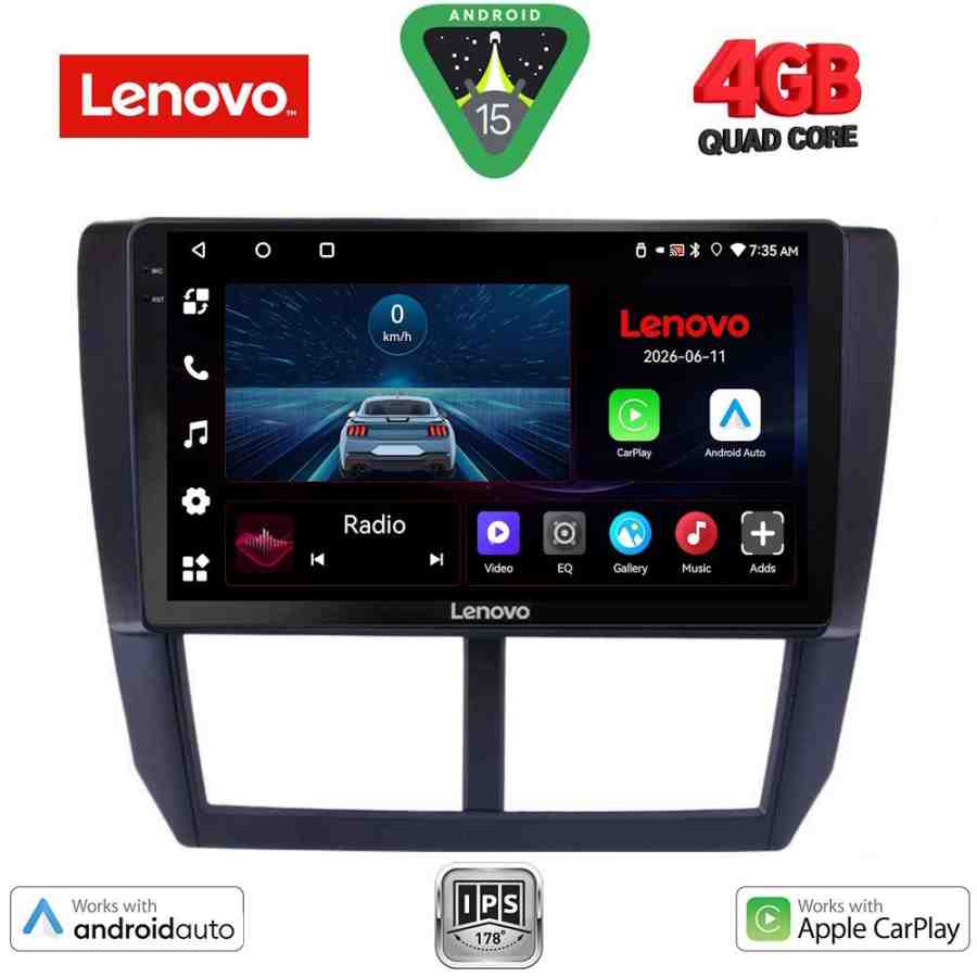 LENOVO LVE 8662_CPAA (9inc) MULTIMEDIA TABLET for SUBARU FORESTER - IMPREZA - XV mod. 2008-2013