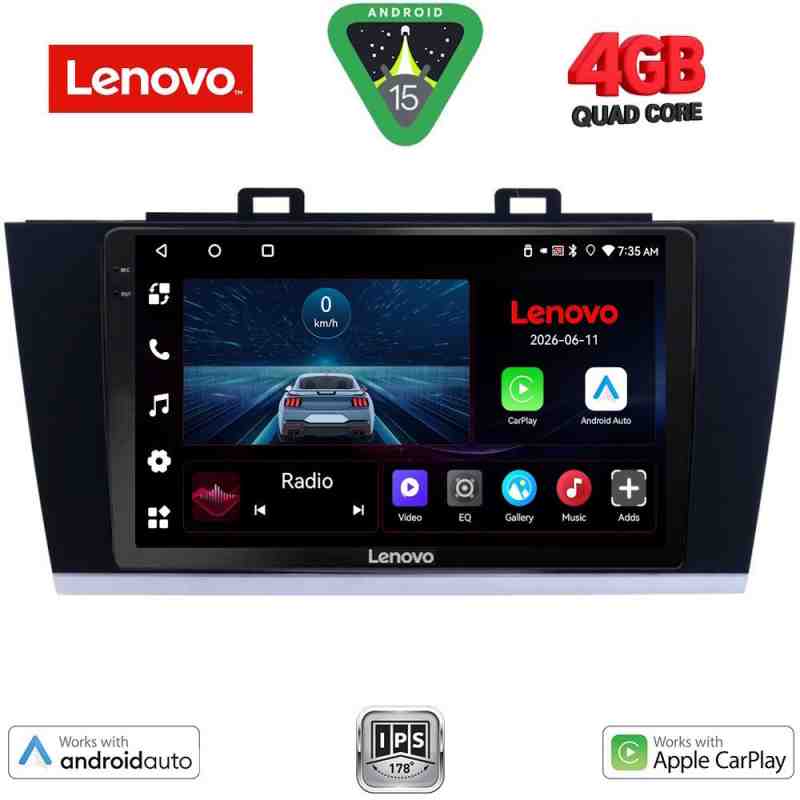LENOVO LVE 8668_CPAA (9inc) MULTIMEDIA TABLET for SUBARU LEGACY – OUTBACK mod. 2014-2019