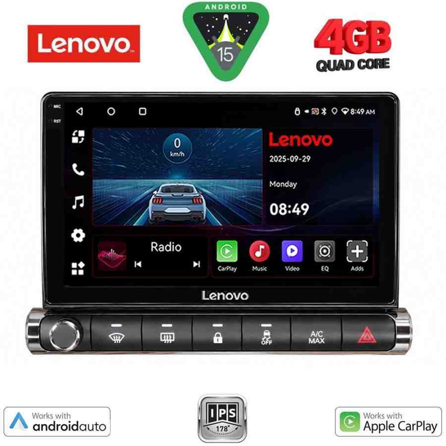 LENOVO LVE 8089H_CPAA (9inc) MULTIMEDIA TABLET for CITROEN C4 CACTUS mod. 2014-2021 High Version