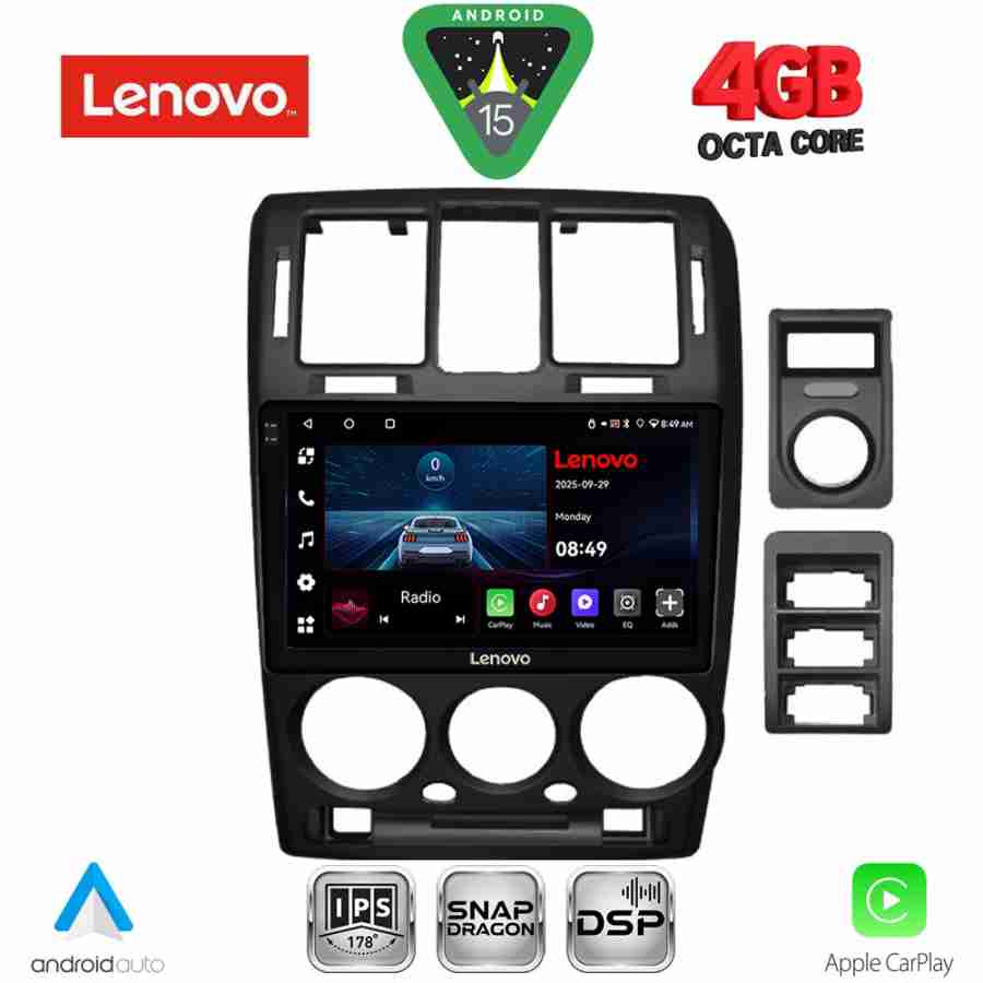 LENOVO LVE 8222BL_CPAA (9inc) MULTIMEDIA TABLET for HYUNDAI GETZ mod. 2002-2011 (BLACK)