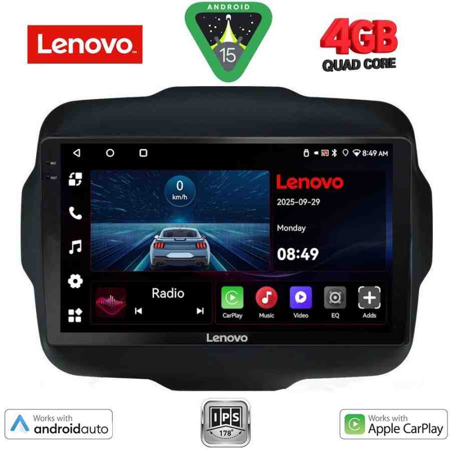 LENOVO LVE 8290_CPAA (9inc) MULTIMEDIA TABLET for JEEP RENEGADE  mod. 2014-2026