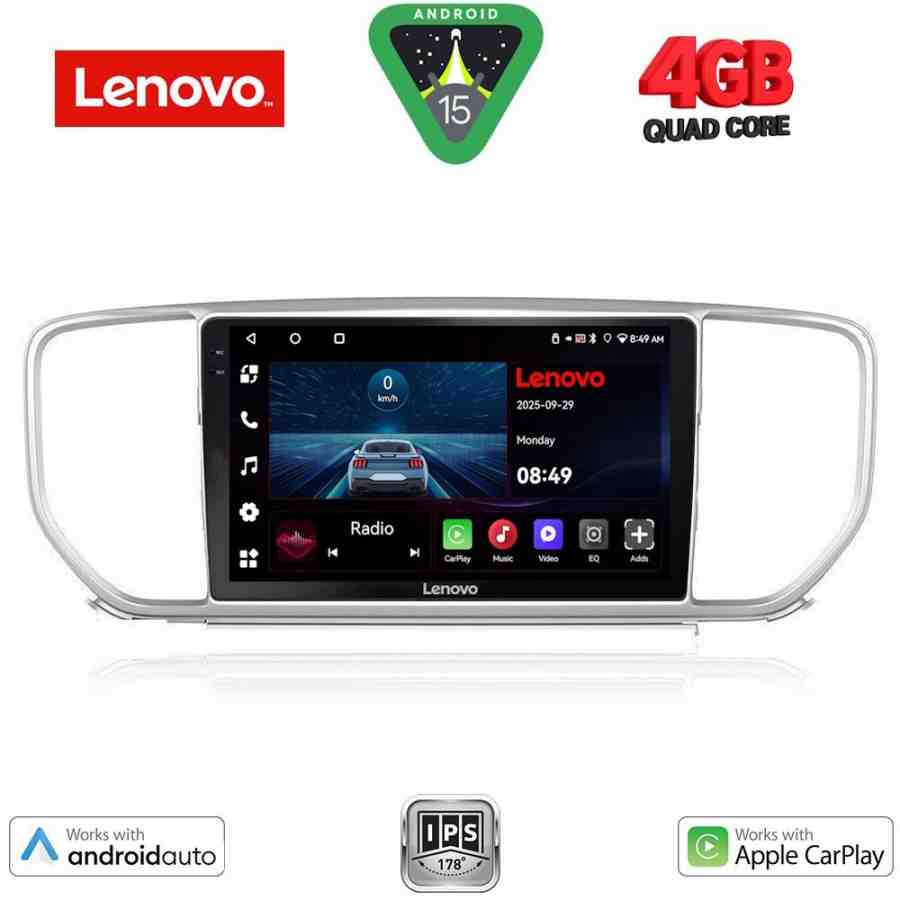 LENOVO LVE 8327_CPAA (9inc) MULTIMEDIA TABLET for KIA SPORTAGE mod. 2018-2021